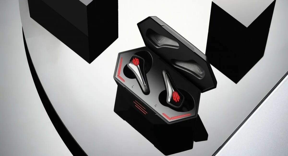 Gaming tws. TWS-наушники Red Magic CYBERPODS. Наушники Nubia Red Magic. Nubia Red Magic TWS. Red Magic TWS Gaming Earbuds.