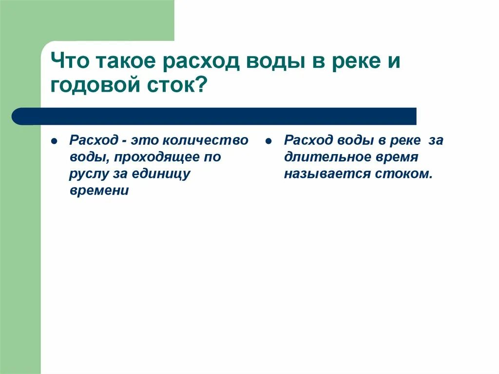 Объясните что такое речной сток. Что такое расход воды в реке и годовой Сток. Годовой Сток реки это. Расход. Расход в географии это.