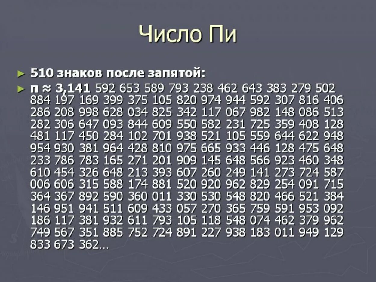 На какой цифре сейчас стоит. Число пи после запятой. Цифры после запятой в числе пи. Число пи 50 знаков после запятой. Число пи с 4 знаками после запятой.