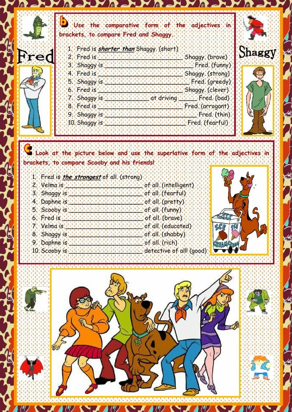 Comparative задания. Задания на Comparative and Superlative adjectives. Comparison of adjectives exercises. Comparatives and Superlatives Worksheets. Superlative adjectives for Kids.