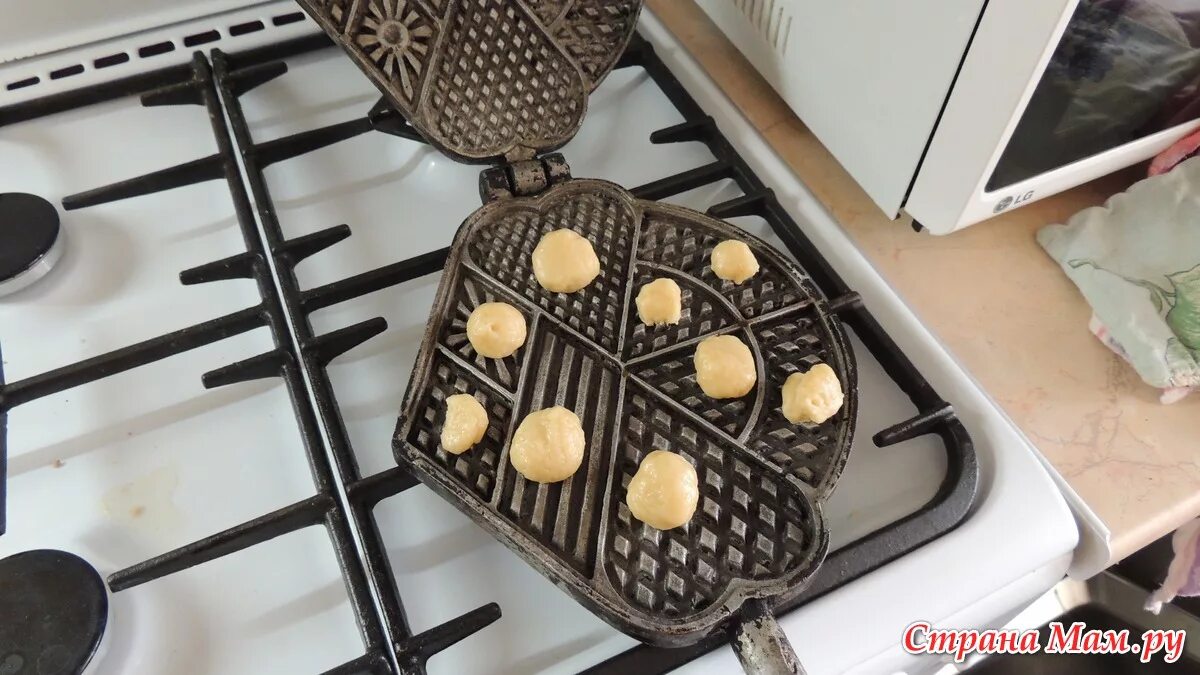 Вафли на плите рецепт