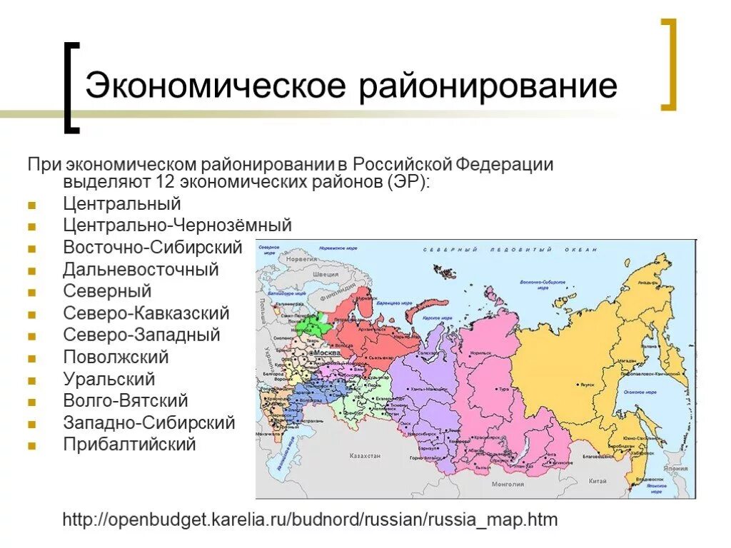 Виды экономических районов россии. Восточно-Сибирский экономический район экономические районирование. Таблица экономическое районирование центральной России. Районирование экономическое России 9. Границы экономических районов Российской Федерации.