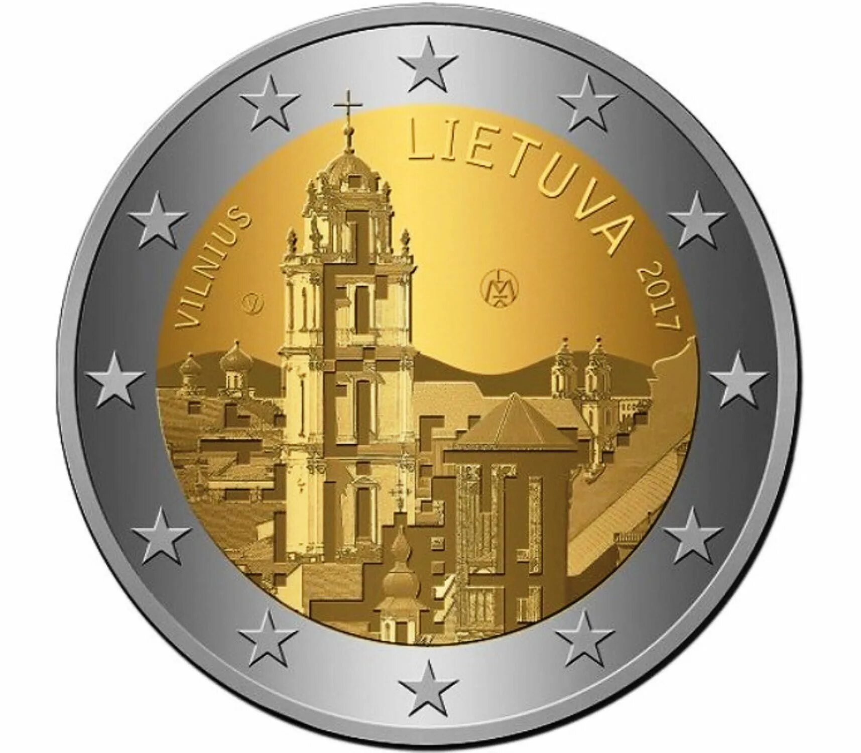 Литва 2017. 2 евро 2017 литва, вильнюс. 2 евро lietuva. монеты евро литва. монета вильнюс 2 евро 2017 года.