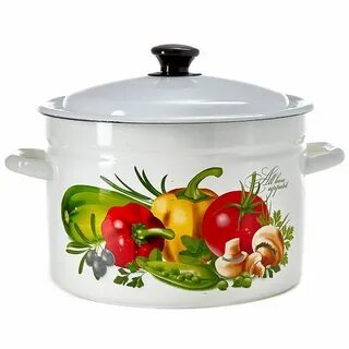 Эмалированная кастрюля 10 л