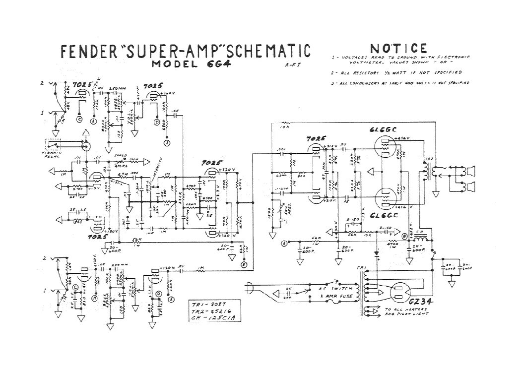 Super amp. Guitar tube amp schematic. tandberg integrated amplifier scheme.