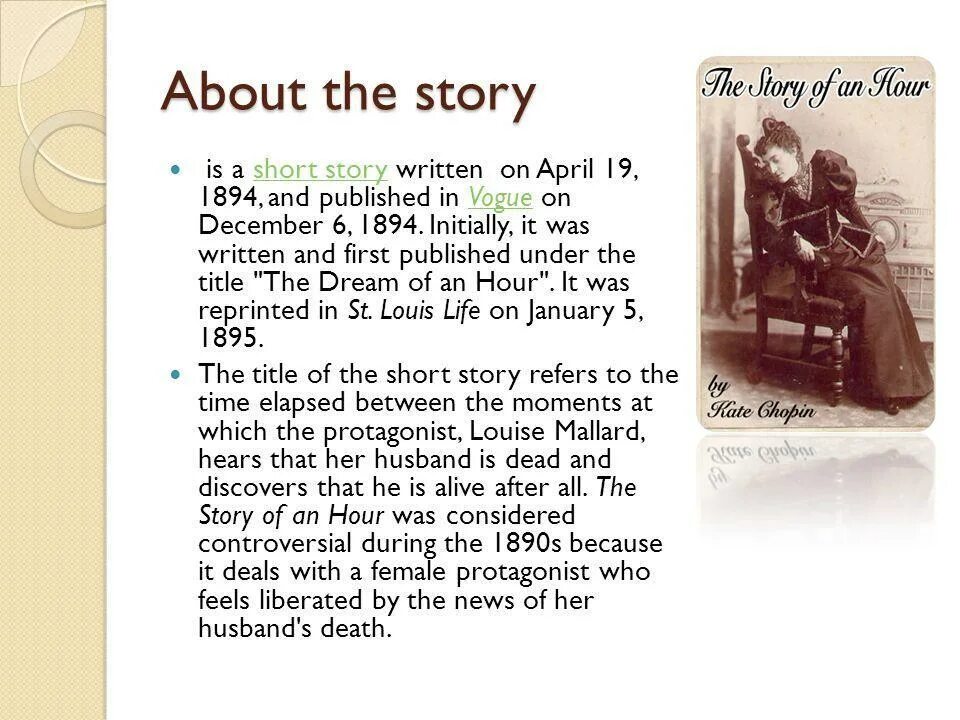 What is the title of the story. The story of an hour kate chopin. история одного часа кейт шопен. the story of an hour by kate chopin на русском. story of an hour by kate chopin analysis stylistic devices.
