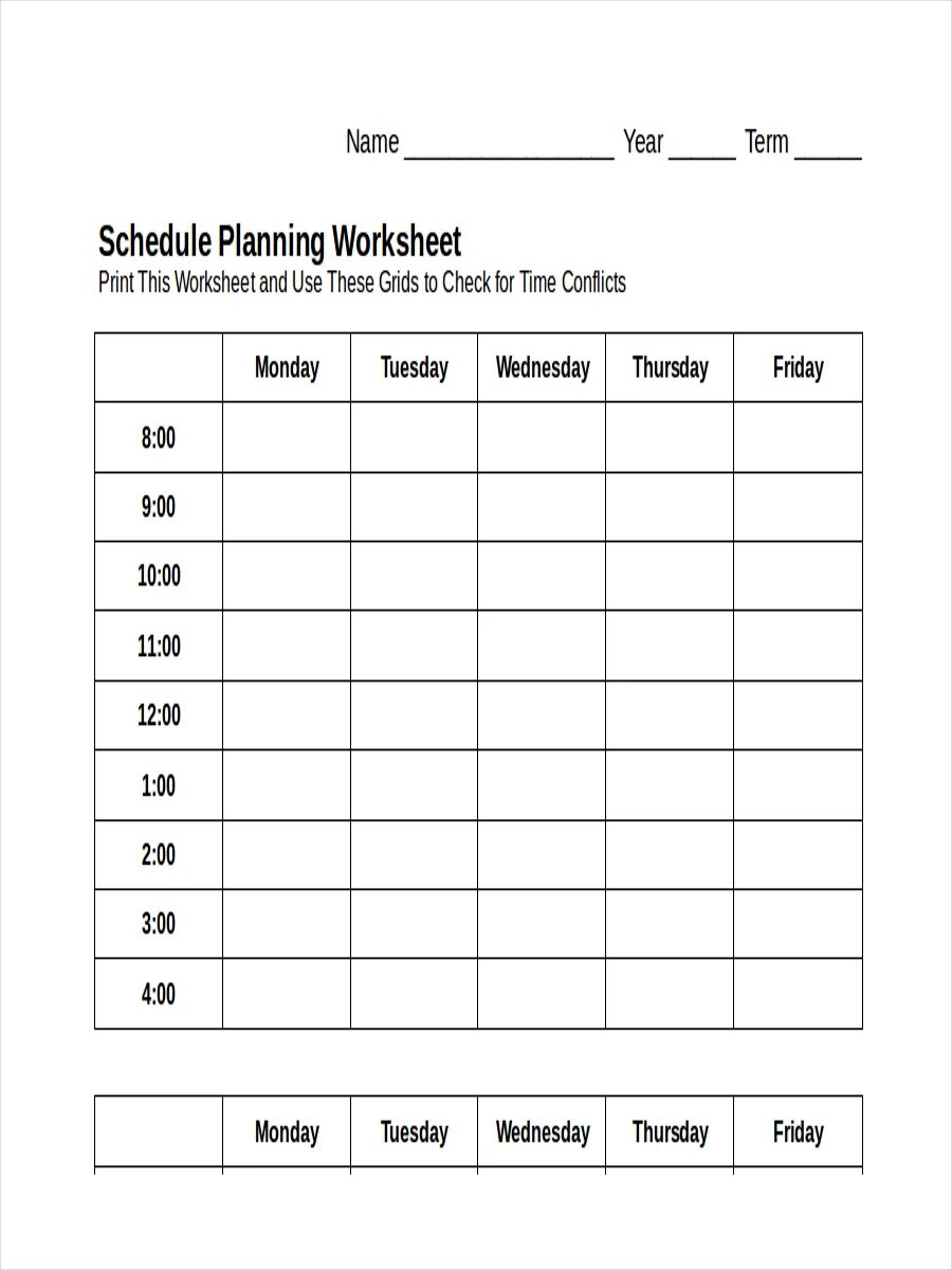 Schedule Worksheet. Timetable Worksheet. Weekly Schedule Worksheet. My Schedule Worksheets.