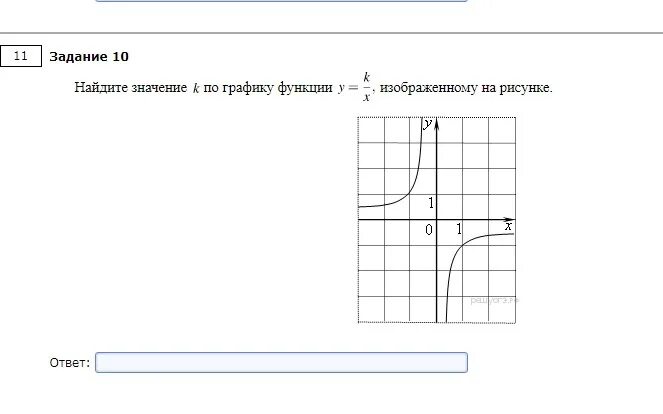 График функции y 7 6 x b. На рисунке изображен график функции y k/x. По графику функции изображенному на рисунке. Y K X график функции. Найти k по графику функции y k/x.