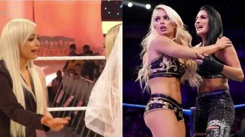 Sonya Deville and Mandy Rose don't seem thrilled with WWE's lesbi...