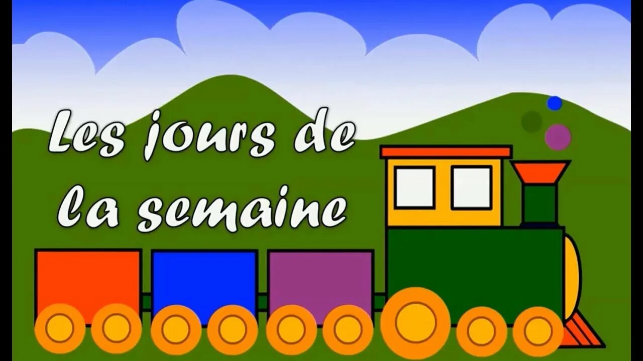 Les jours. Semaine. j&#039;aime tout les jours de la semaine песня.