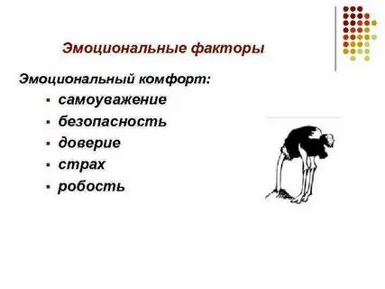 Эмоциональный фактор