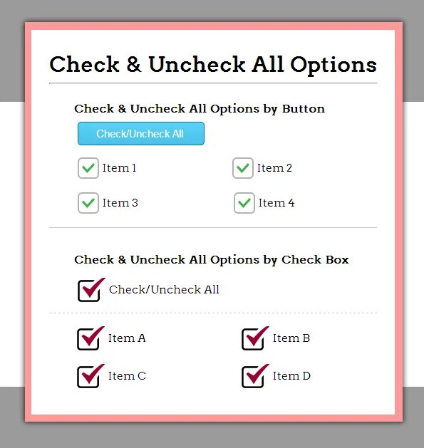 Select checked
