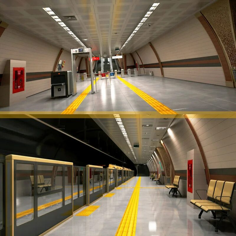 Metro 3d model