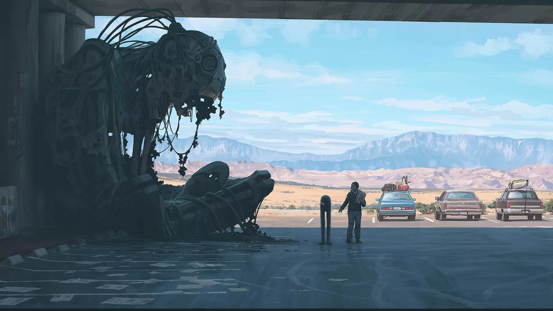 Про альтернативную реальность. Simon Stalenhag. Электрический штат Столенхаг. Шведский художник Саймон Сталенхаг.