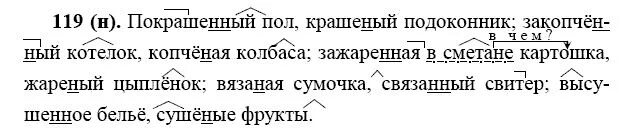 Стр 119 упр 5. Русский язык 7 класс упражнение 119. Номер 119 по русскому языку 7 класс ладыженская. Упражнение номер 119 русский язык 7 класс. 6 Класс русский язык страница 119.