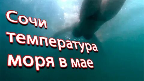 Температура моря в сочи в мае