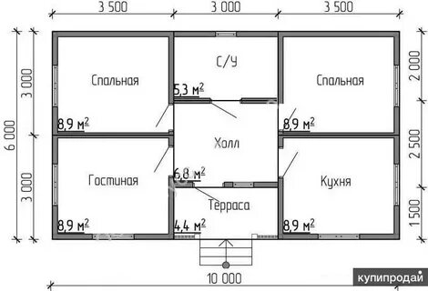 План дома 5 на 10