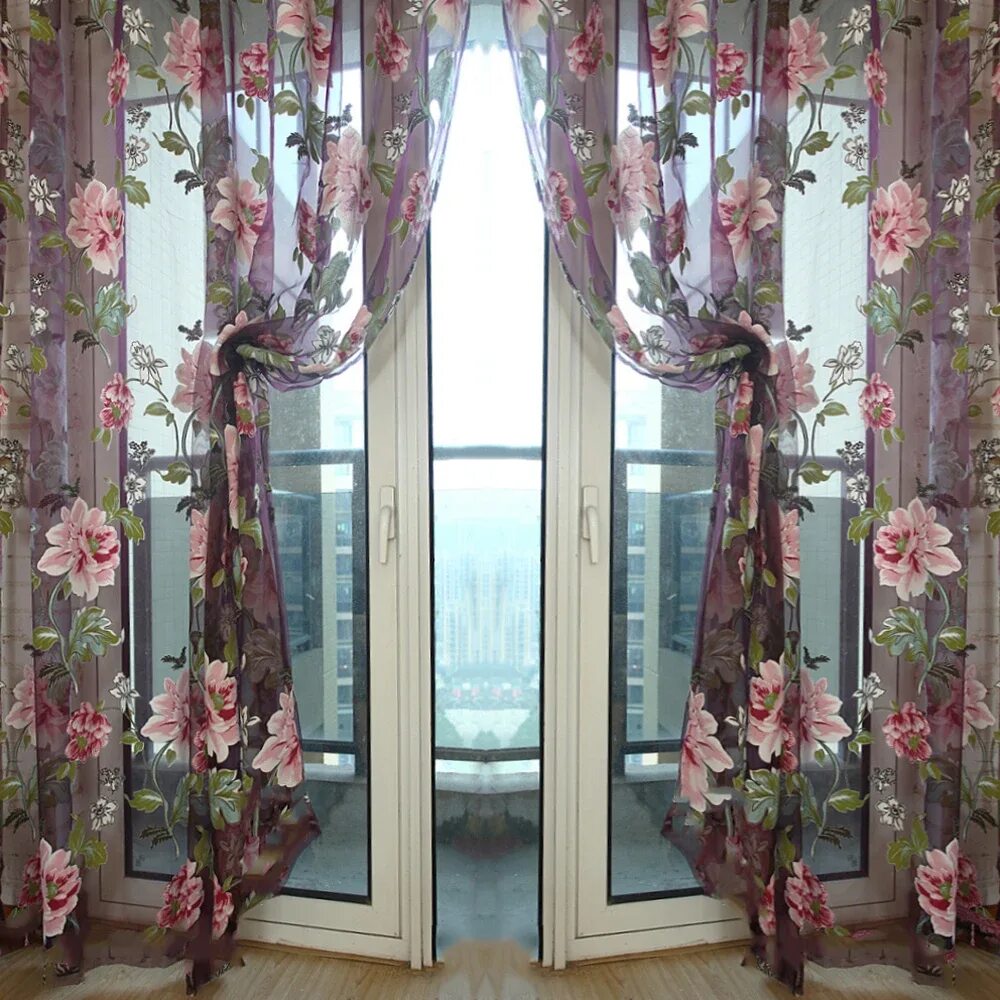 Красивые шторы. Красивые занавески. Красивая тюль. Портьеры с цветами. Тюль на окна красивые