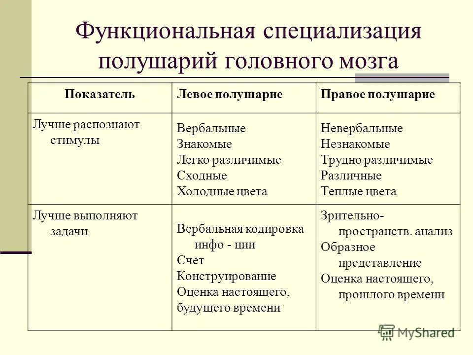 функциональная асимметрия больших полушарий. функциональная специализация полушарий. функциональная специализация полушарий головного мозга. специализация полушарий мозга. перцептивная специализация полушарий это.