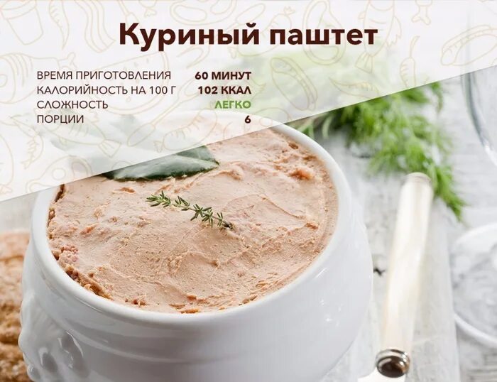 Паштет куриный. Паштет куриный калорийность на 100.