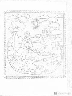 Раскраска Братец Кролик и Братец Лис разговаривают с медвежонком, сидя на траве 