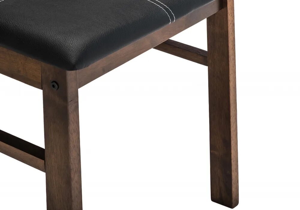 Стул oak. Обеденная группа woodville. обеденная группа woodville bahamas (стол и 4 стула) oak  black. стул с дубом и кожей.