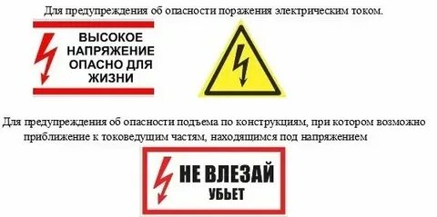 Понятие высокое напряжение