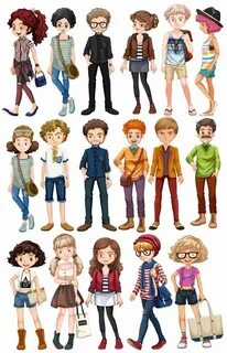 Colorful characters