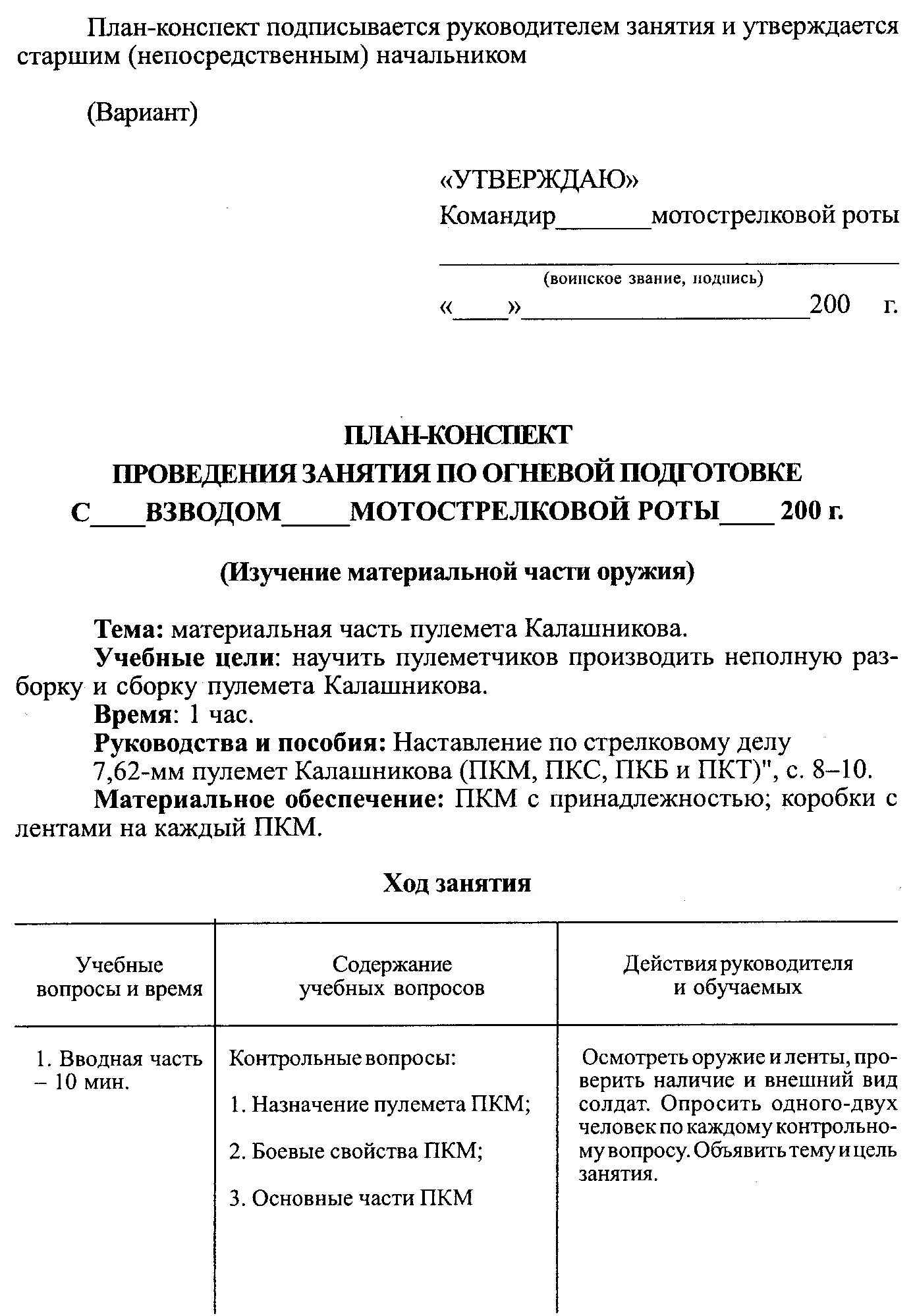 Выполнение плана проведения занятий. Выполнение плана проведения занятий