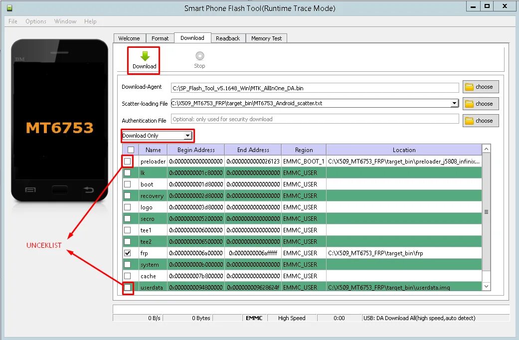 SP Flash Tool. Программа для FRP. Программа Flashtool 5. Mt6572_Android_Scatter.