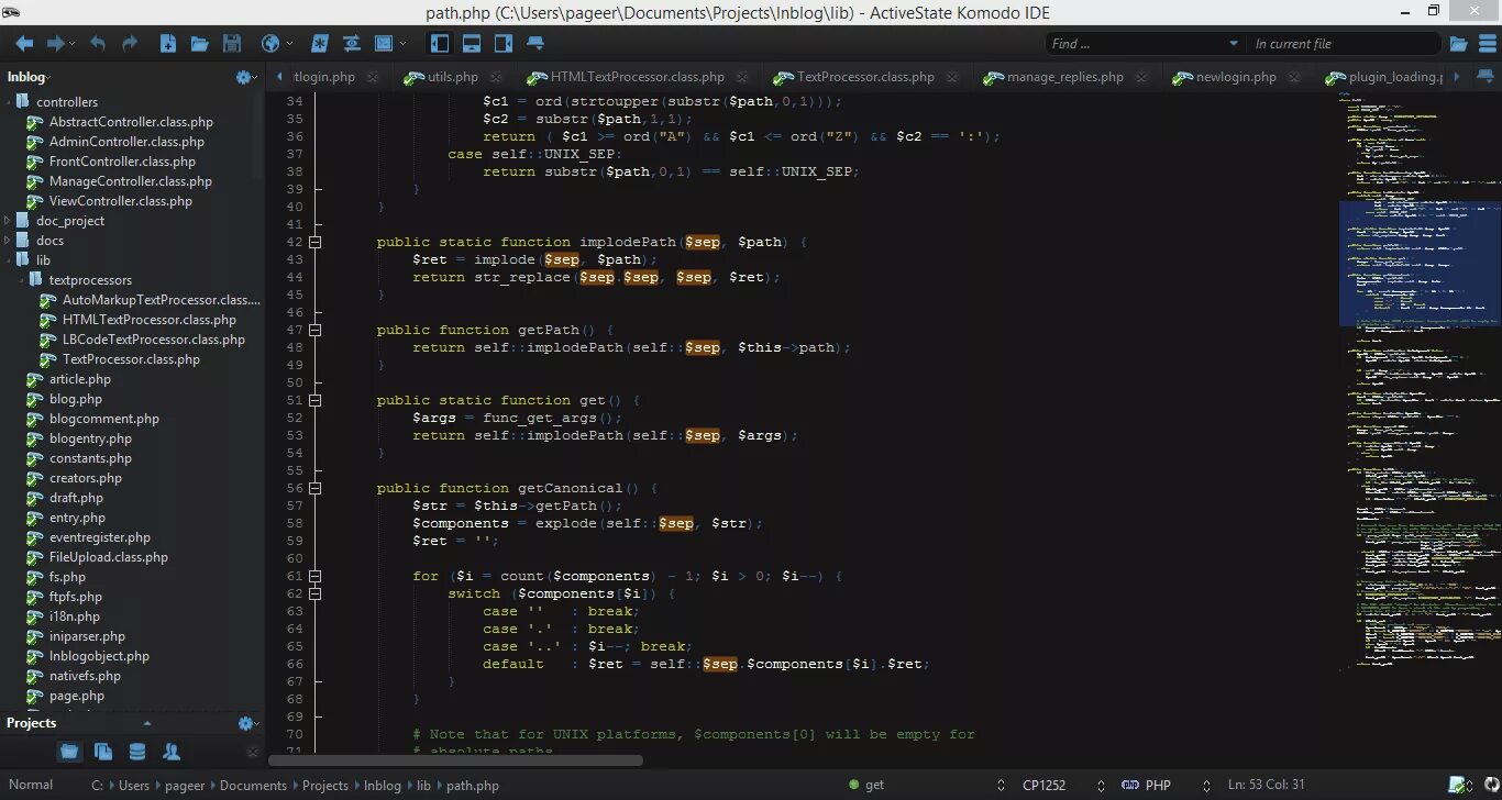 Php lib path
