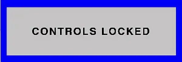 Controls locked