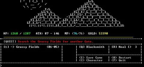 Текстовая игра код