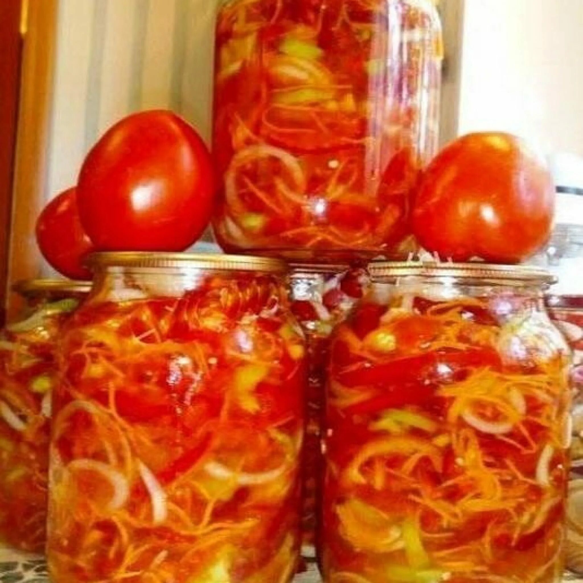 Рецепт помидоры с луком и морковкой