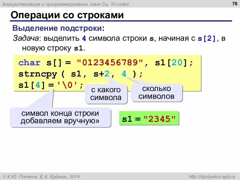 Символ в программировании и строка. Char в программировании. Программирование на языке си и операции на языке си. Выделение подстроки.