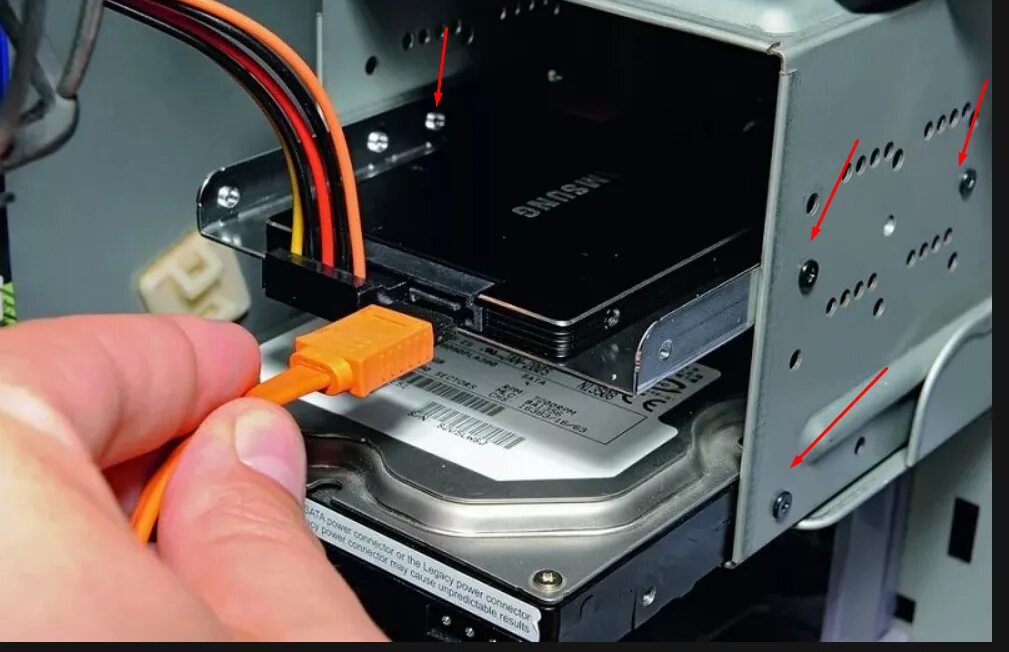 Правильно диск компьютера. Диск, ссд, жесткий диск. ssd 2.5 sata подключить диск к компьютеру. крепление ssd 2.5 в системный блок. подключить второй sata жесткий диск.