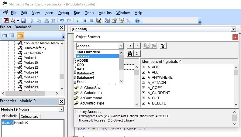 Access programming