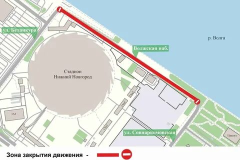 Волжская набережная нижний новгород на карте