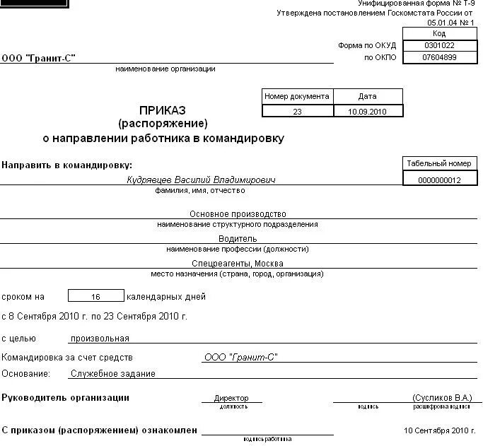 Приказ на командировку бланк. Приказ на командировку. Форма т9. Приказ на командировочные. Форма командировки т-9.