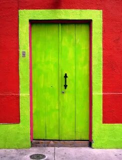 Green doors