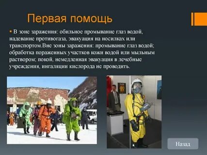 Действия в зоне заражения