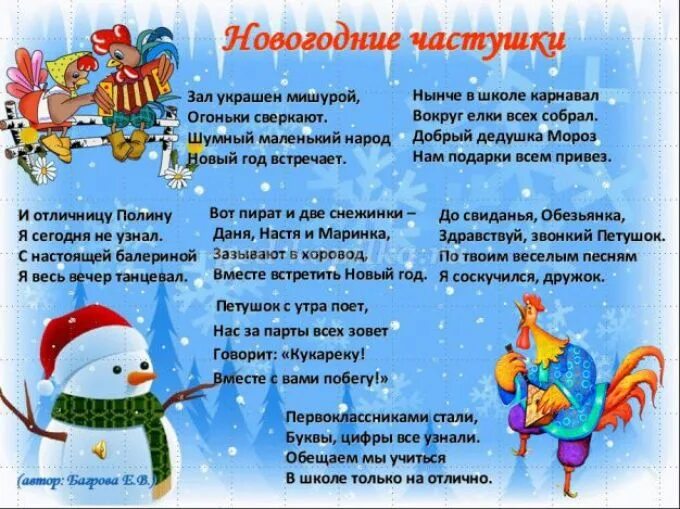 Сценарий на зимнюю тему. Новогодние частушки. Новогодние частушки для детей. Сценарий нового года. Детские частушки про новый год.