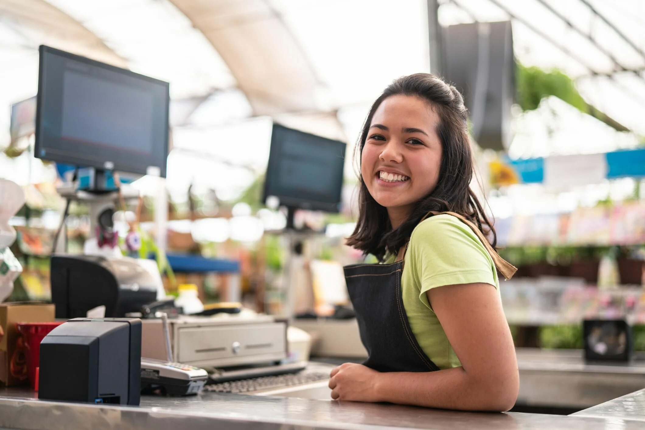 What does a shop assistant do
