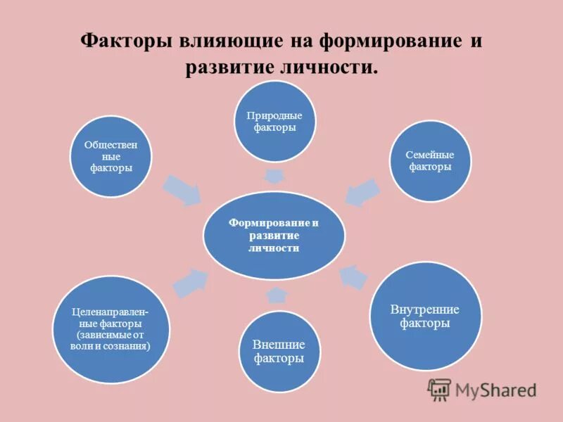 Основные факторы влияющие на формирование