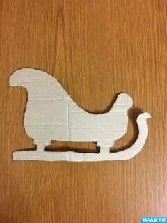 Шаблоны саней деда мороза из картона