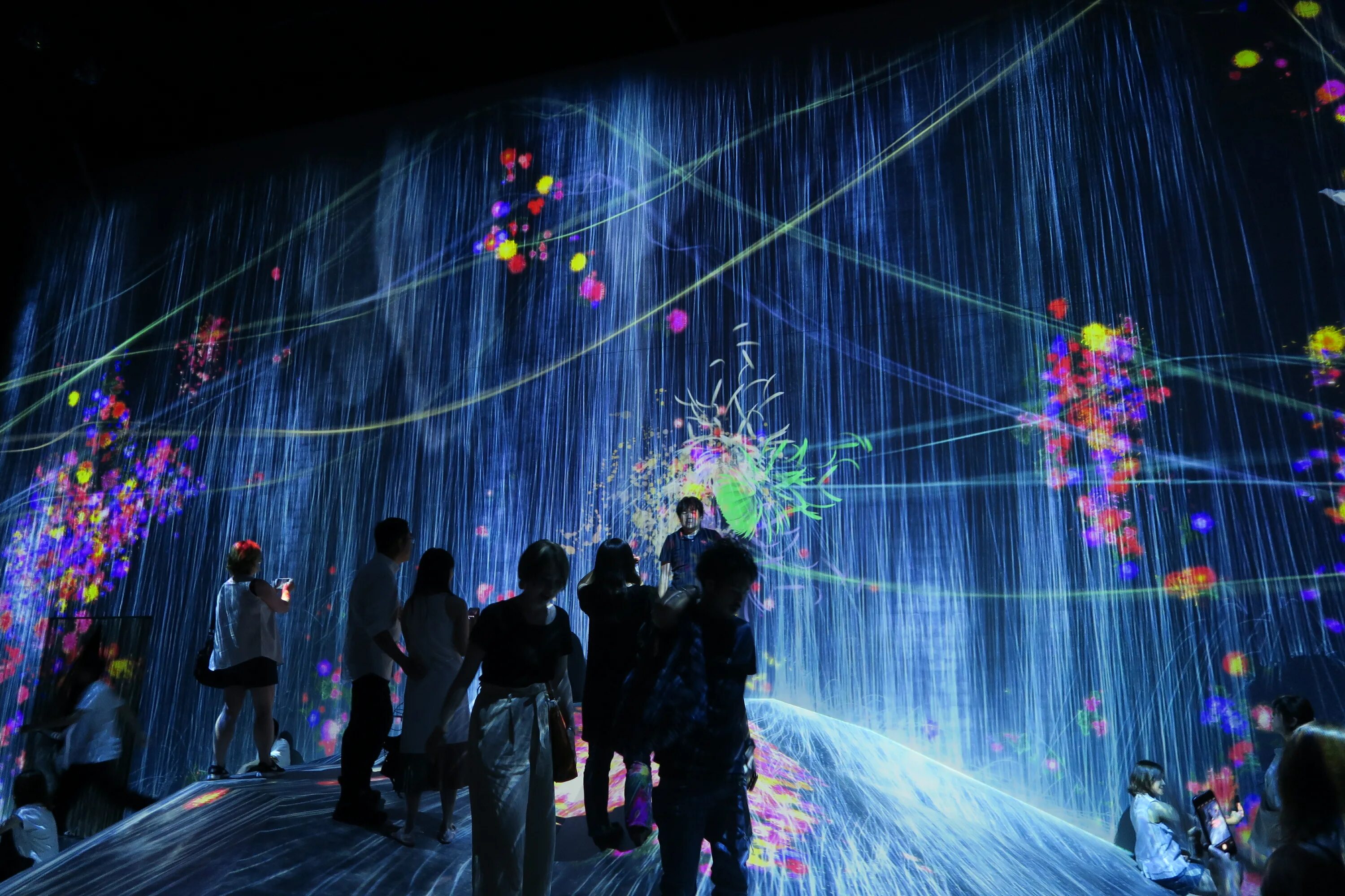 Музей TEAMLAB В Москве. TEAMLAB Шанхай. TEAMLAB Borderless. TEAMLAB Токио.