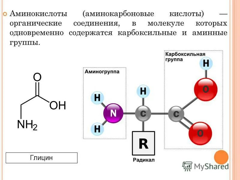 Глицин класс соединений