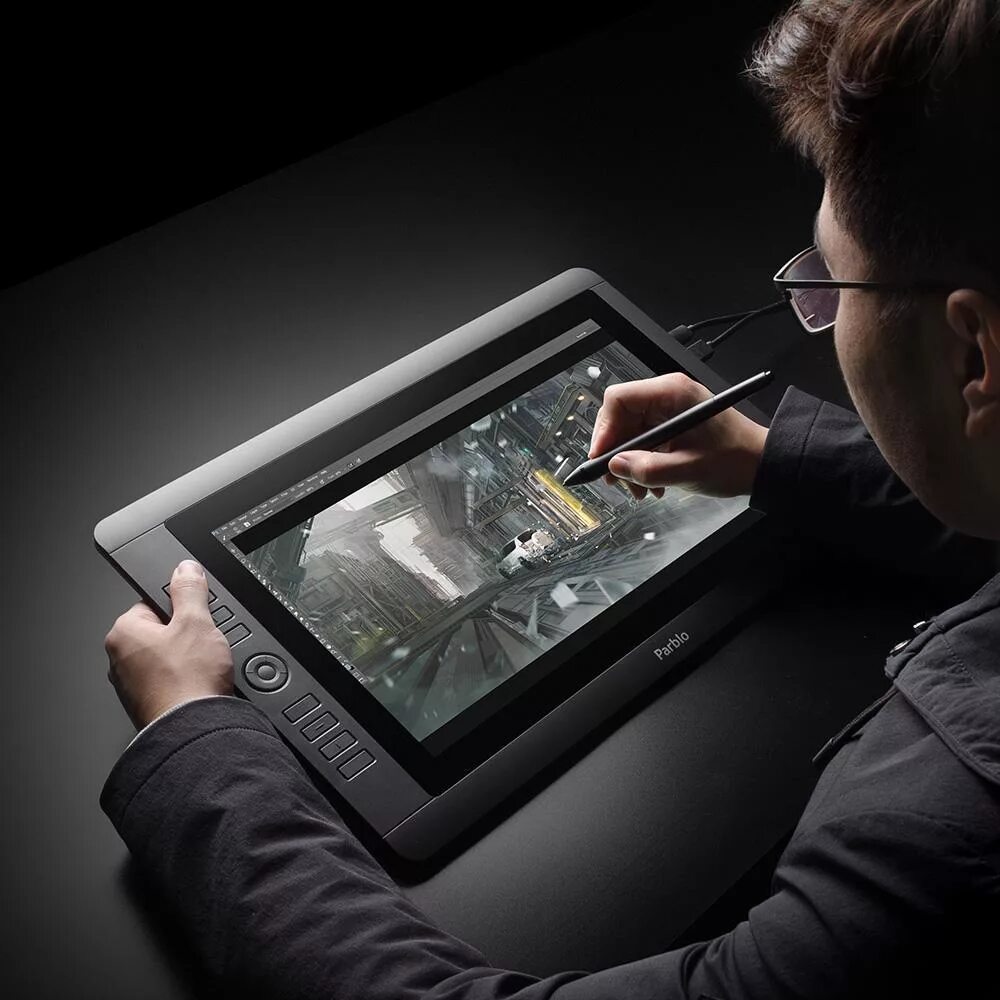 Использовать планшет в качестве. Wacom Cintiq 22 dtk-2260. Планшет ВАКОМ синтик. Графический монитор Parblo Coast 16. Графический планшет Parblo.