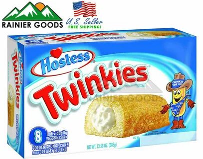 Hostess Twinkies 8 Count Original Cream Filling Golden Sponge Cake eBay