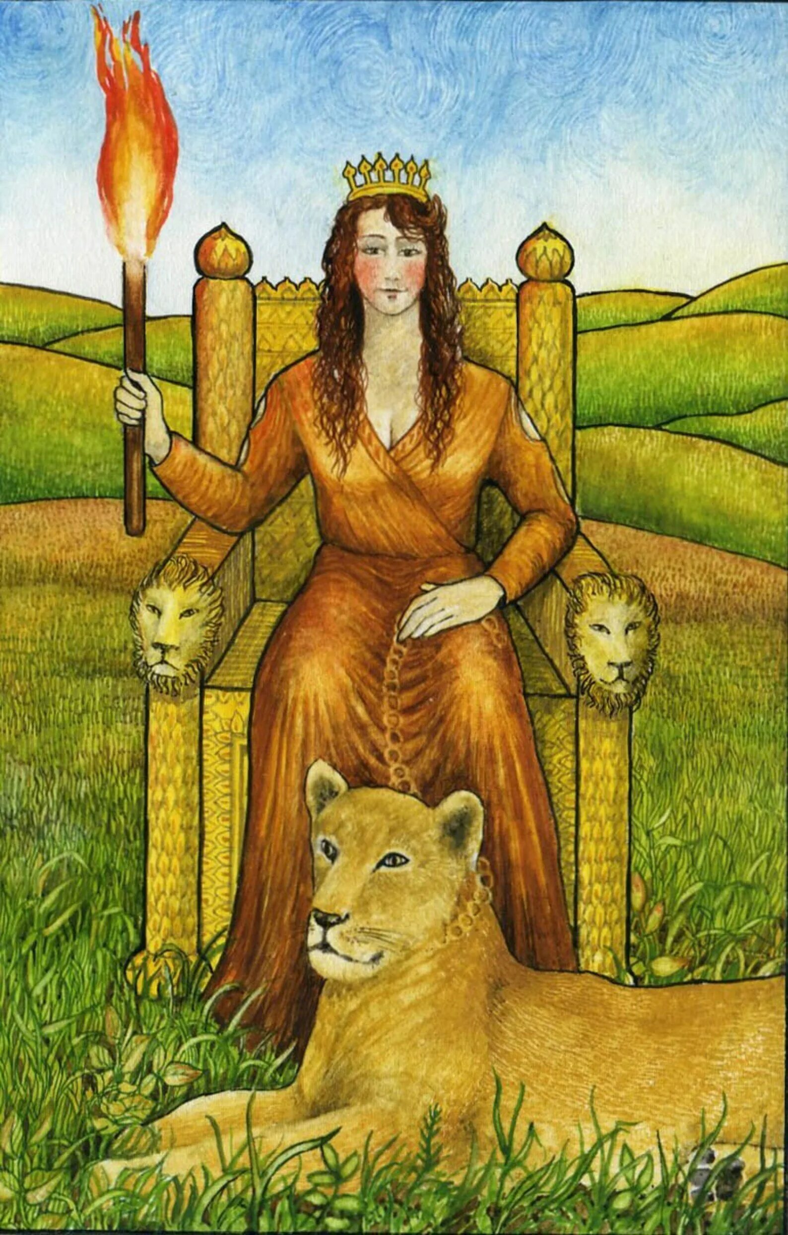 Королева жезлов таро будущее. Queen of wands таро. королева посохов таро. таро арканум королева жезлов. карта таро королева жезлов.